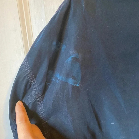 Faconnable Full Zip Nylon Blend Black Jacket Windbreaker Men’s Size L Pocket - Picture 9 of 10